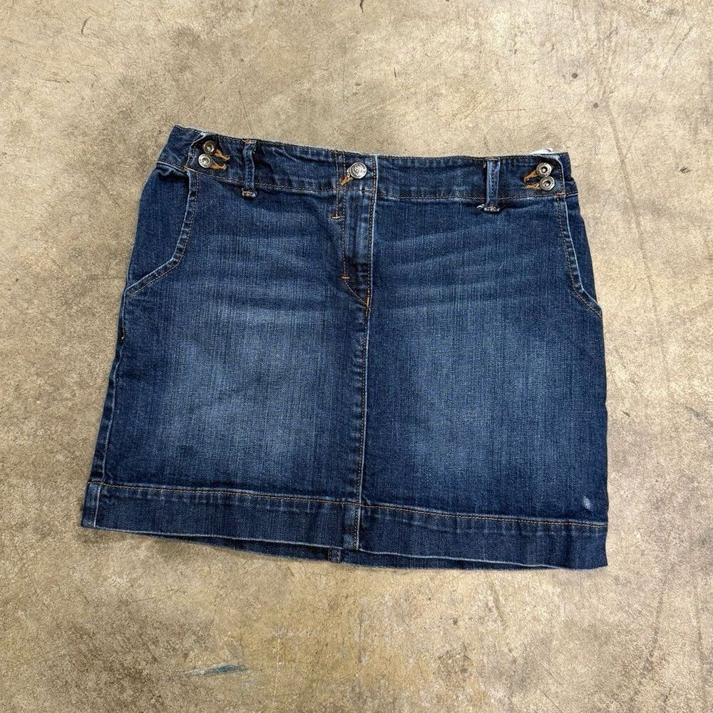 Vintage Tommy Hilfiger denim darkwash mini skirt